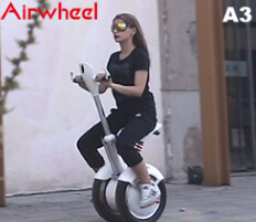 It just feels like walking on one's feet while riding Airwheel intelligent scooters.