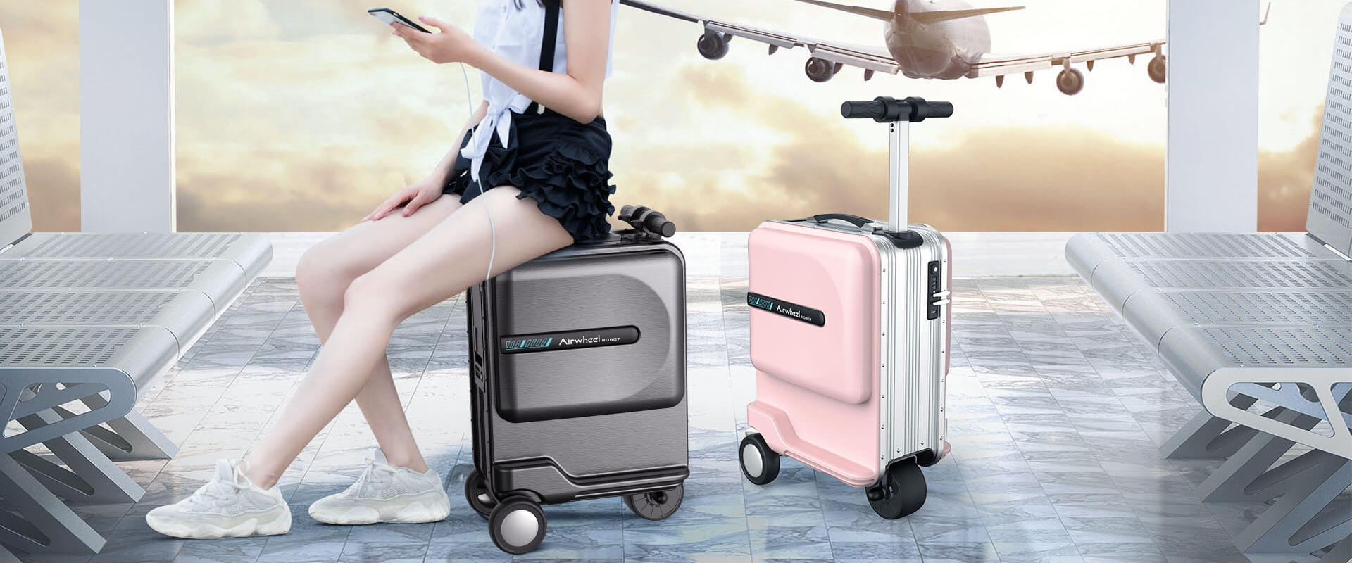 airwheel se3mini scooter suitcase