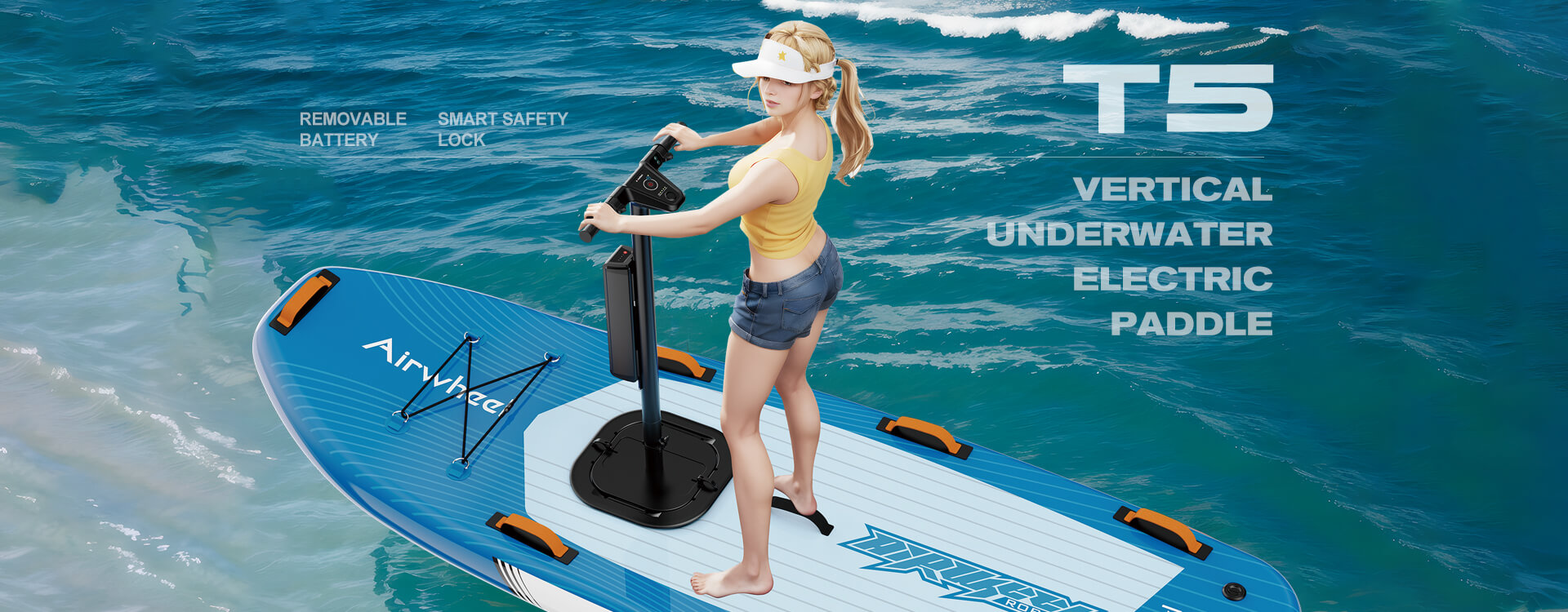 Airwheel T5 inflatable SUP board
